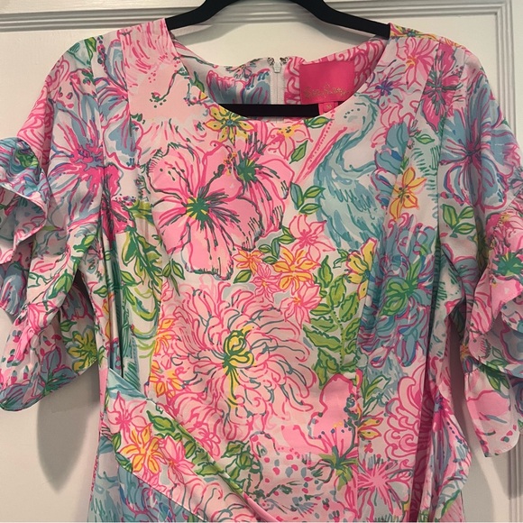 Lilly Pulitzer Darlah Stretch Wrap Dress Size 10 - Picture 8 of 10
